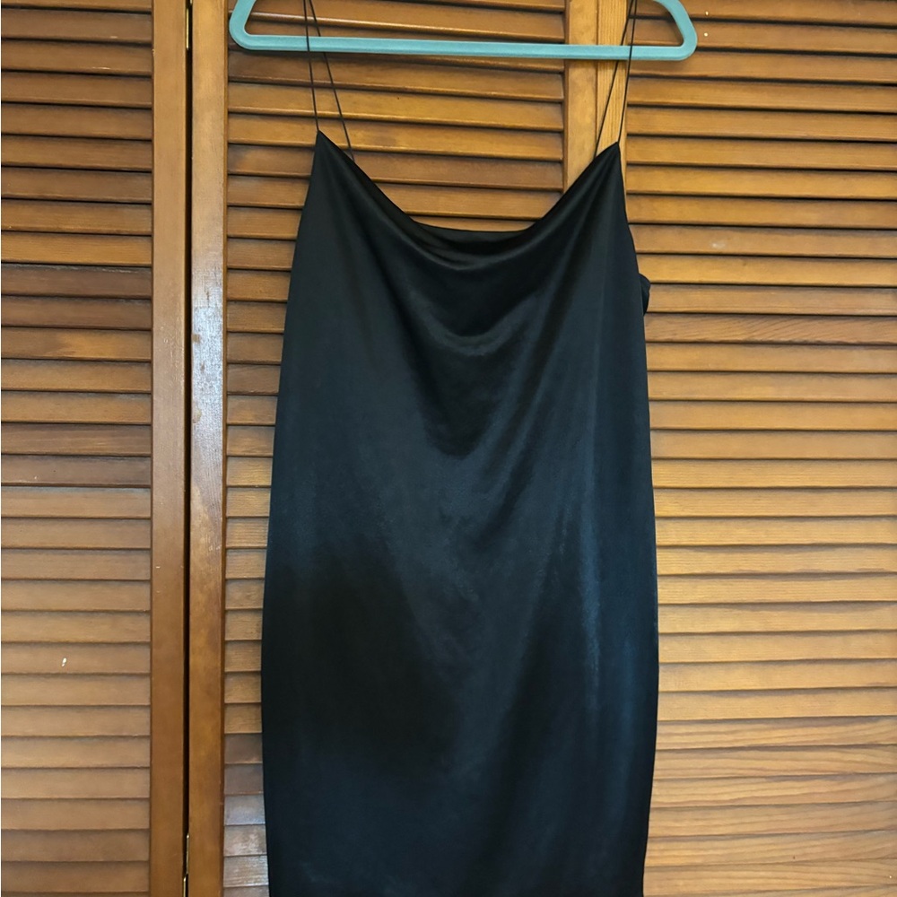 Zara Black Cowl Neck Dress